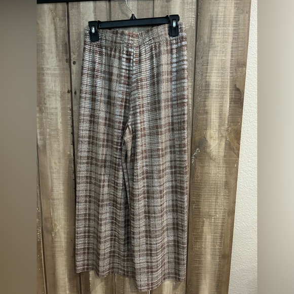 Alice + Olivia Elba Metallic Plaid Ankle Pant, S - Picture 10 of 14